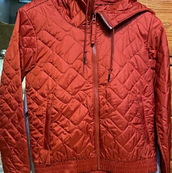 ✴️ Columbia Quilted Bomber - Cyan Color (Dark Burnt Orange) - Picture 3 of 5